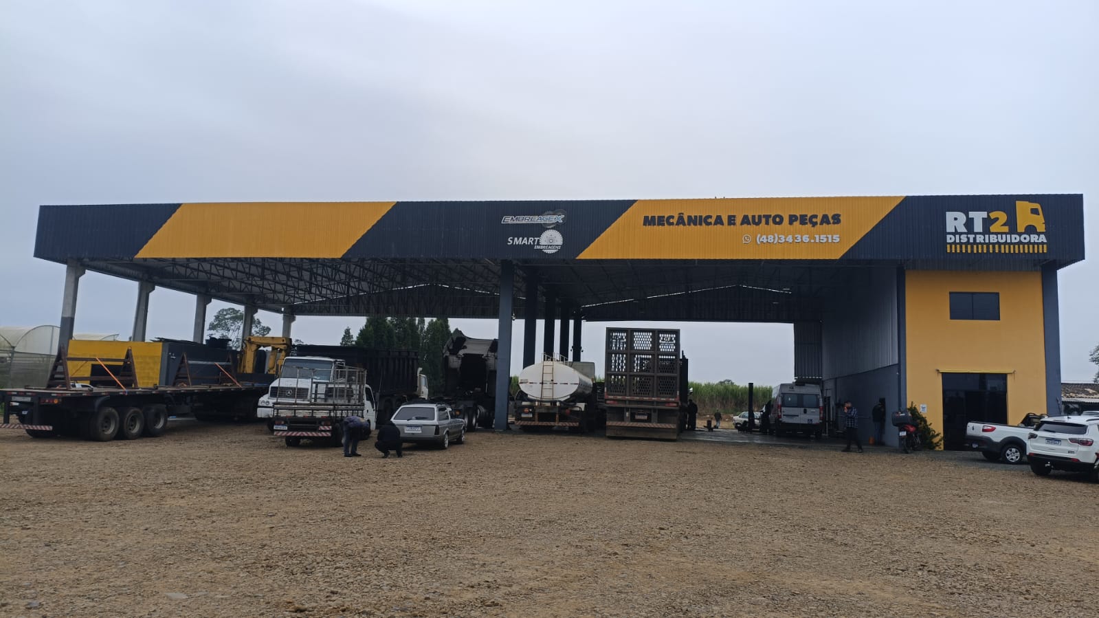 Fachada da RT2 Truck Center em Forquilhinha/SC